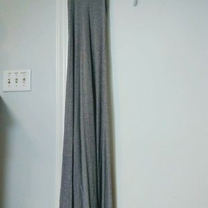 Gray Floor Length Casual Dress